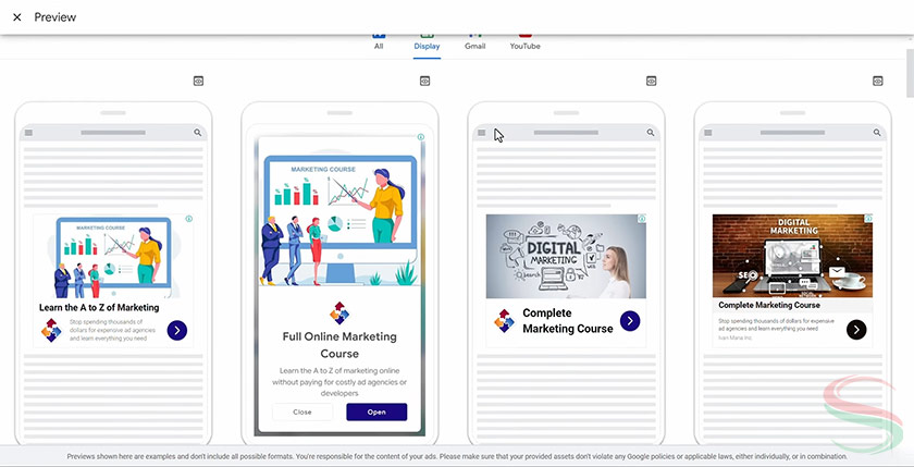 Xem trước nội dung quảng cáo trên các nền tảng Xem trước nội dung quảng cáo trên các nền tảng