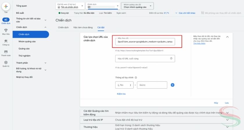 Cách gắn mã UTM cho URL chạy quảng cáo Google Ads
