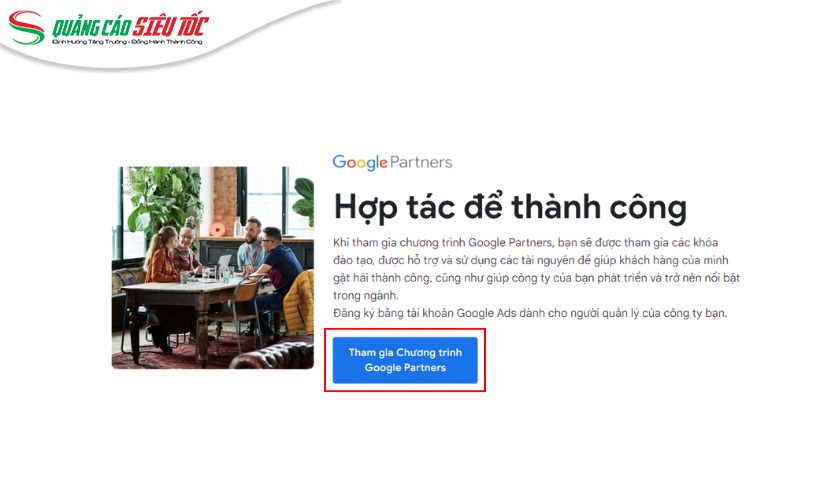 Đăng ký chương trình Google Partners Program