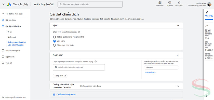 Xác định phạm vi và đối tượng quảng cáo Xác định phạm vi và đối tượng quảng cáo