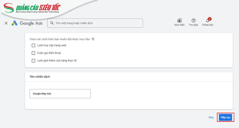Tạo tên chiến dịch