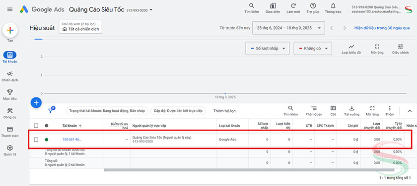 Tạo tài khoản Google Ads MCC và liên kết thành công Tạo tài khoản Google Ads MCC và liên kết thành công