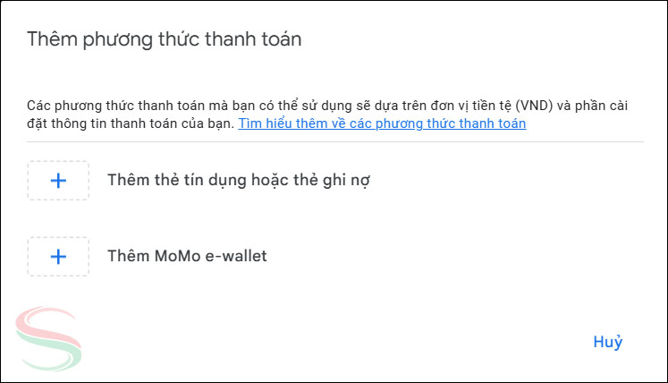 Setup phương thức thanh toán phù hợp Setup phương thức thanh toán phù hợp