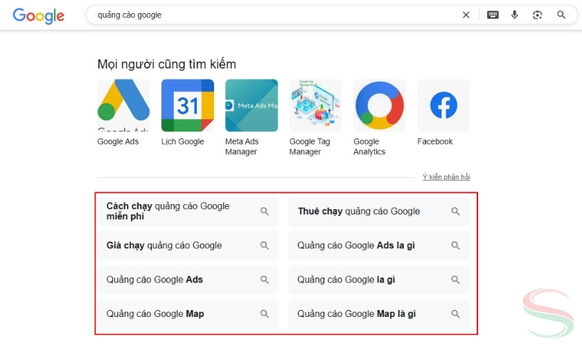 Brainstorm danh sách từ khóa phủ định bằng Google Search