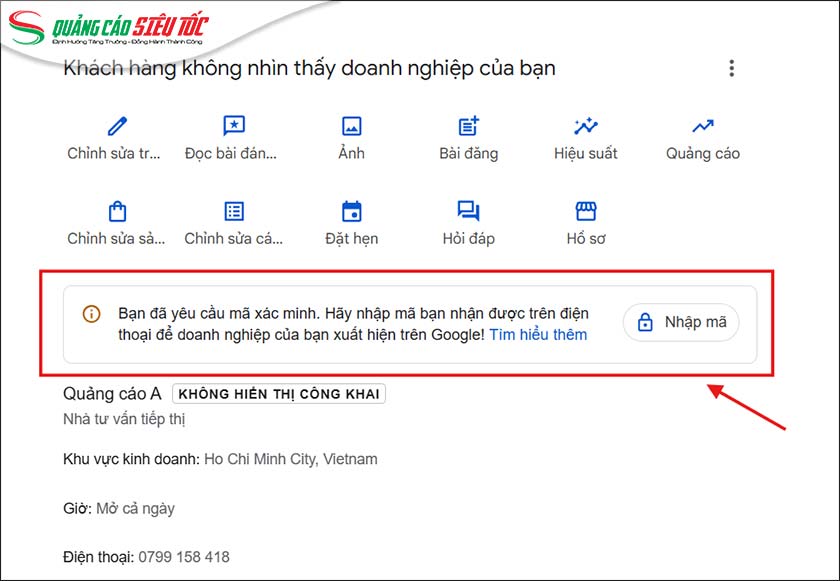 Khắc phục các vấn đề khi xác minh doanh nghiệp trên Google