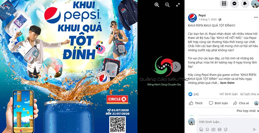  Quảng cáo pepsi | Khui hè hết nấc