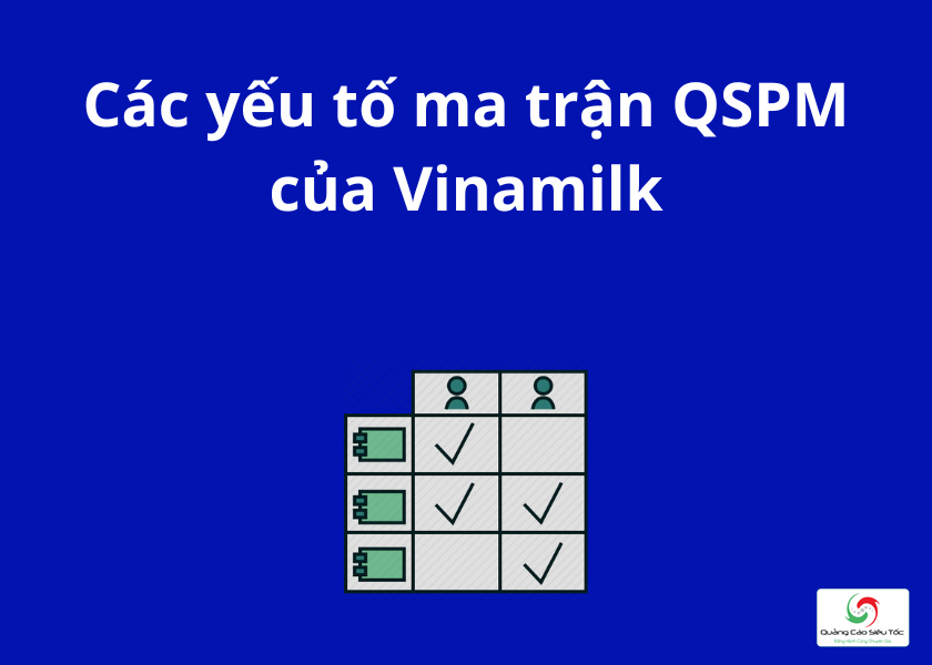 Các yếu tố trong ma trận QSPM của Vinamilk