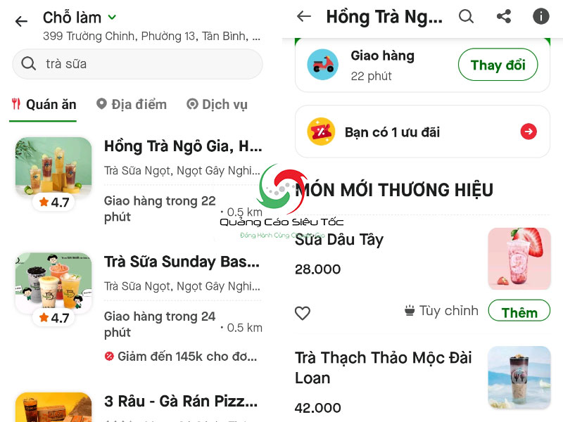 marketing quán trà sữa