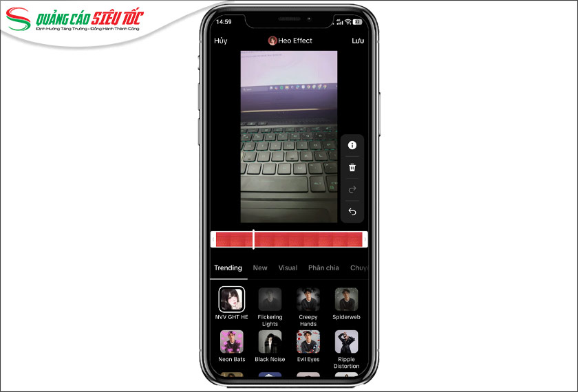 Thêm Effect cho video