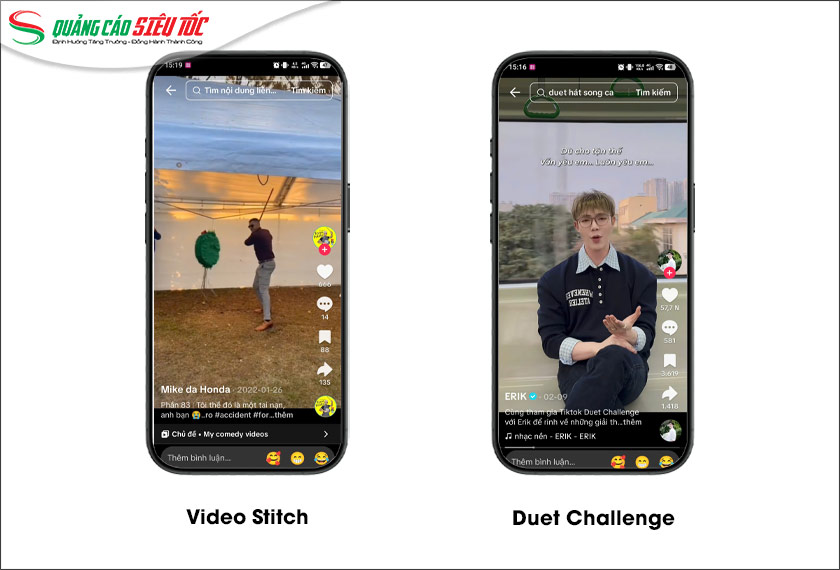 Duet - Stitch trên TikTok