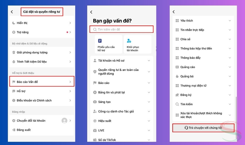 Trung tâm hỗ trợ TikTok