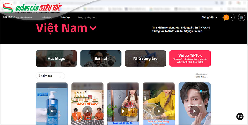 Tạo nội dung sử dụng nhạc trending