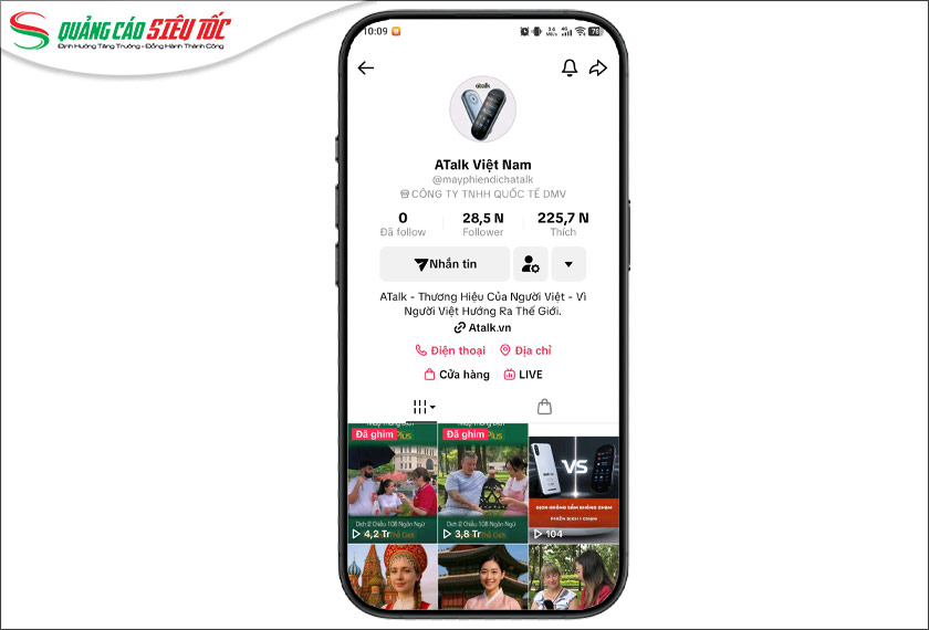 Hồ sơ TikTok đã được tối ưu