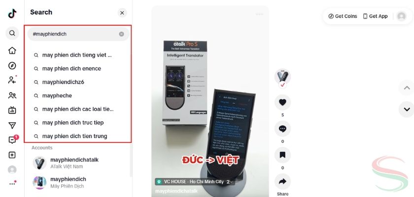 Cách lọc sản phẩm trending TikTok theo hashtag