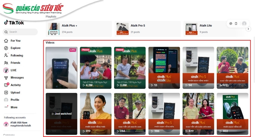 Phối hợp đa dạng loại hình video