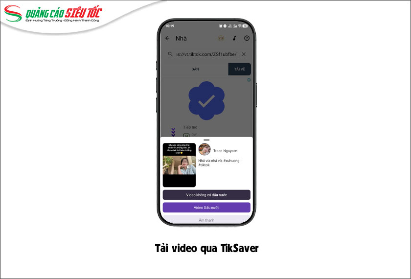 Download video TikTok không logo qua TikSaver Download video TikTok không logo qua TikSaver