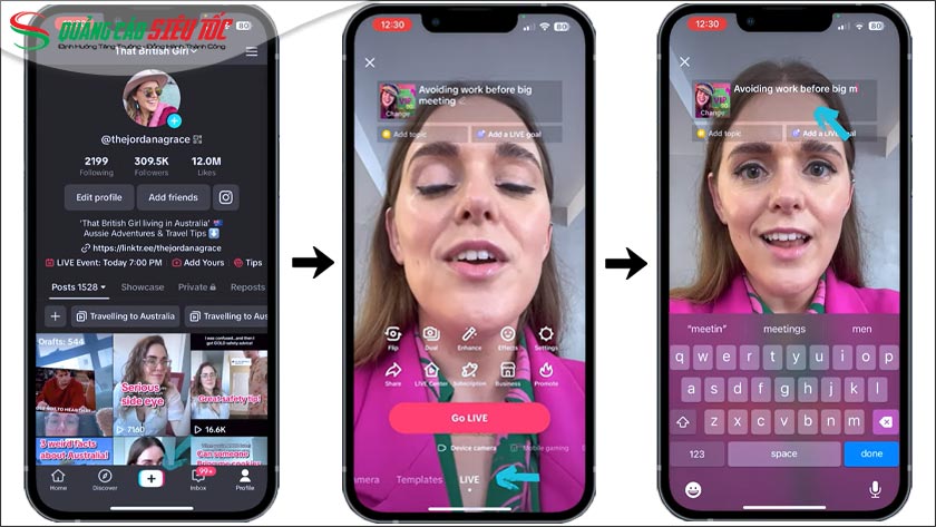 Livestream TikTok trên điện thoại Livestream TikTok trên điện thoại