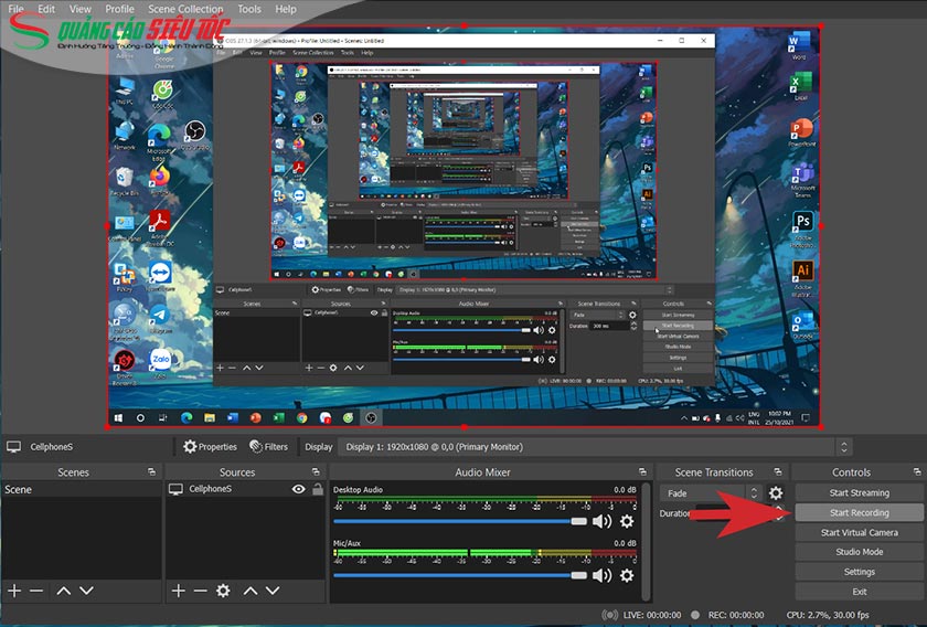 Livestream TikTok qua OBS Studio Livestream TikTok qua OBS Studio