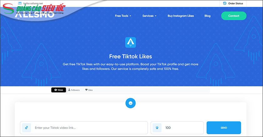 Tăng tim TIkTok miễn phí với Alllsmo