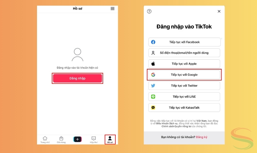 Hướng dẫn đăng nhập TikTok qua tài khoản Google