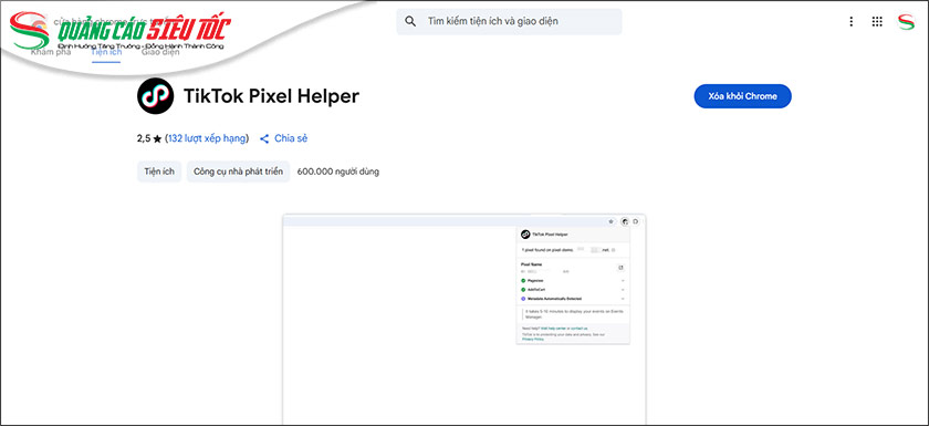 Cài đặt TikTok Pixel Helper