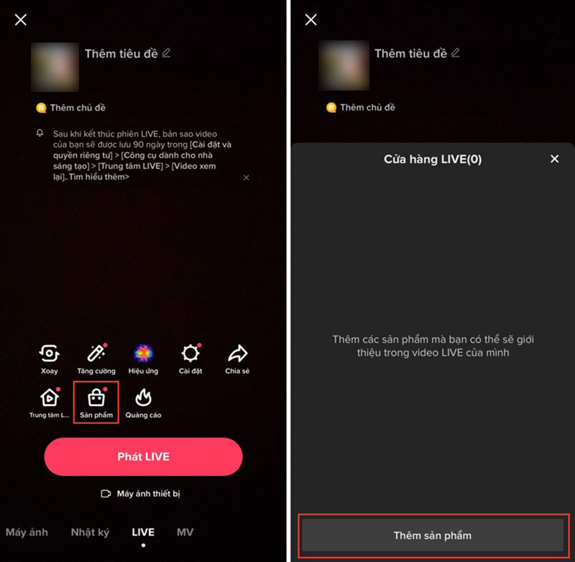 Cách live bán hàng trên TikTok