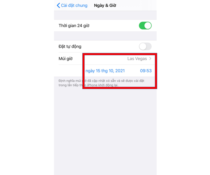 Chỉnh múi giờ trên điện thoại