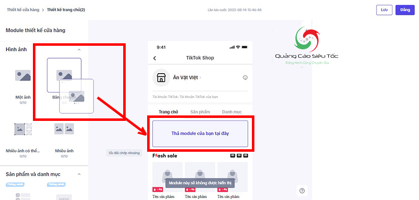 Chỉnh sửa module gian hàng Chỉnh sửa module gian hàng