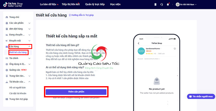 Thêm sản phẩm vào gian hàng Thêm sản phẩm vào gian hàng