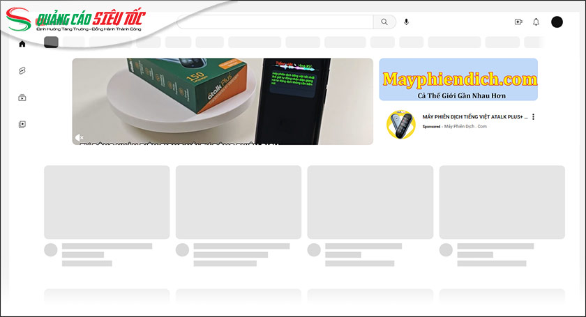 Quảng cáo trên đầu trang chủ YouTube Quảng cáo trên đầu trang chủ YouTube