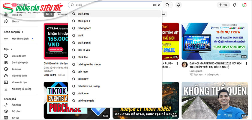 Đăng nhập Youtube và tìm kiếm tên video Đăng nhập Youtube và tìm kiếm tên video