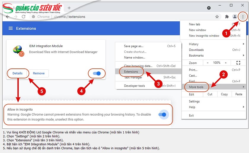 Kiểm tra và bật IDM Integration Module