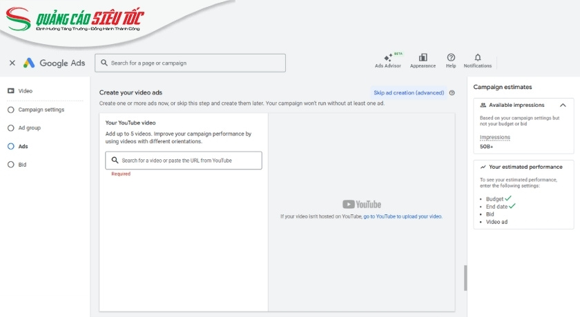 Tinh chỉnh thành phần mẫu quảng cáo