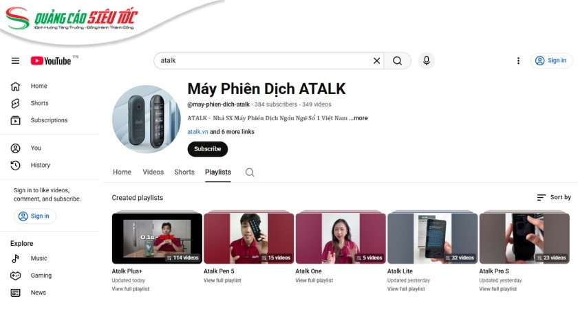 Luồng chủ đề video chi phối mạnh mẽ thứ hạng kênh Youtube