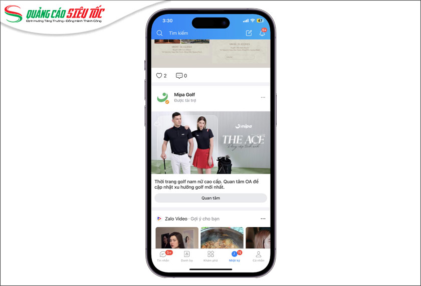 Quảng cáo Zalo OA Quảng cáo Zalo OA