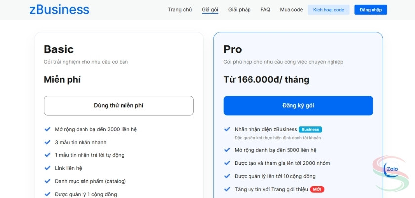 Phần mềm hỗ trợ Zalo Pro