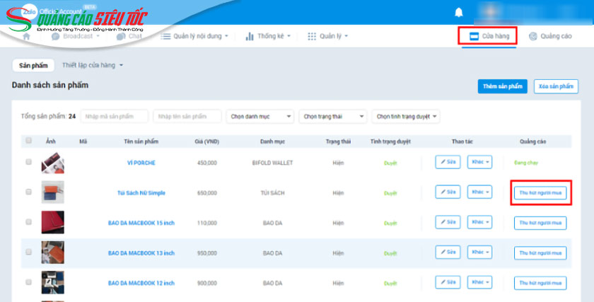 Tạo nhiều mẫu quảng cáo để test Tạo nhiều mẫu quảng cáo để test