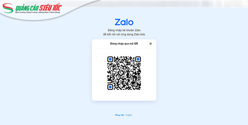 Đăng nhập bằng tài khoản Zalo cá nhân