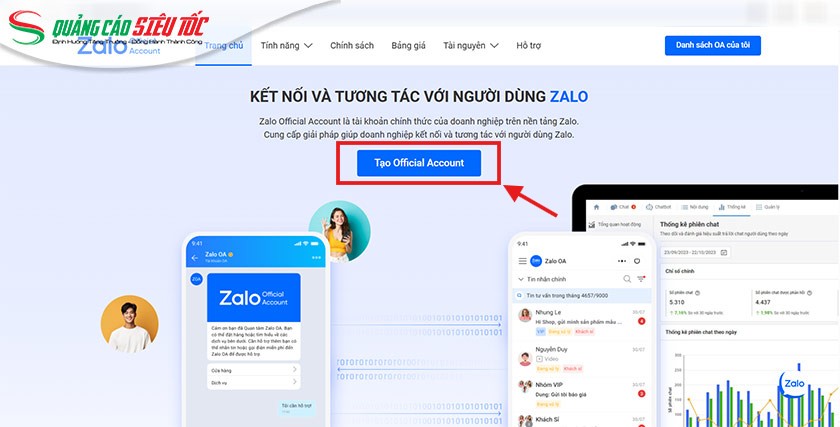 Hướng dẫn tạo Zalo OA bước 1 Hướng dẫn tạo Zalo OA bước 1