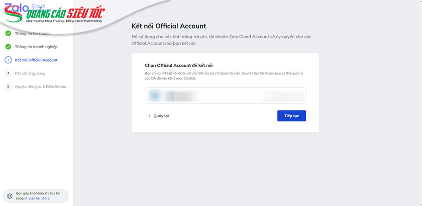 Đăng ký ZCA bước 3