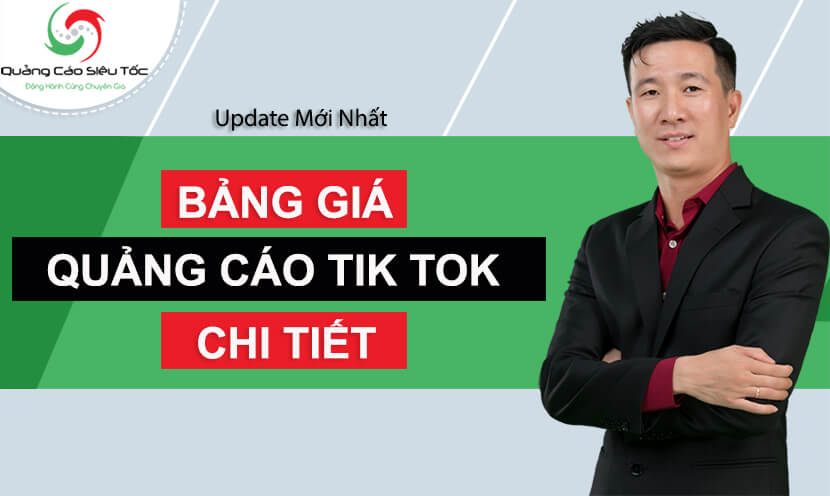 bảng giá quảng cáo tiktok