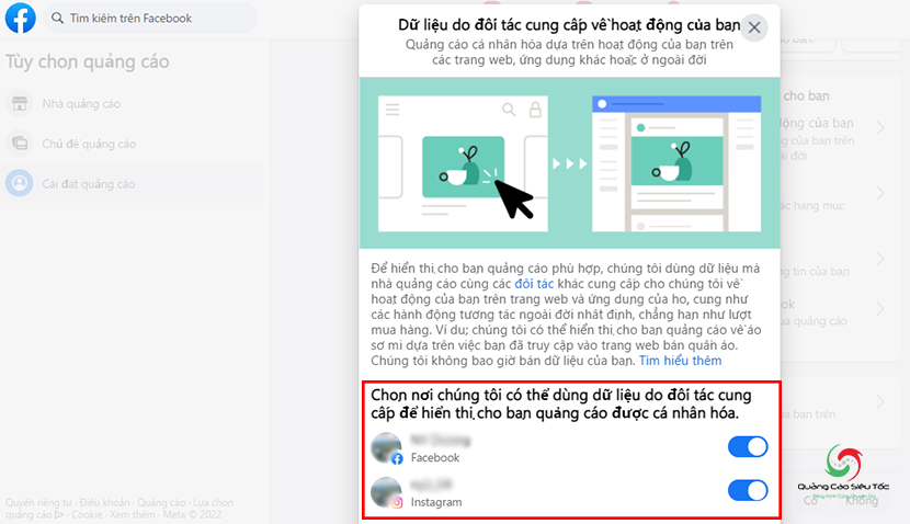 Cách tắt quảng cáo của facebook