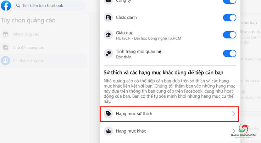 Cách tắt quảng cáo của facebook