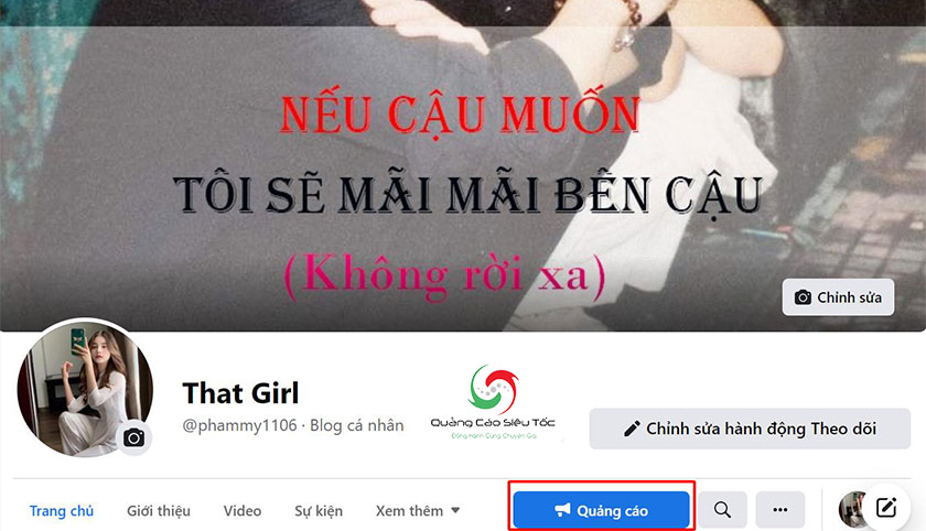 Page mới lập có chạy quảng cáo được không?