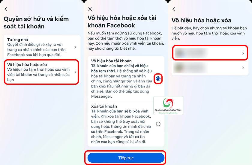 Cách khóa FB tạm thời