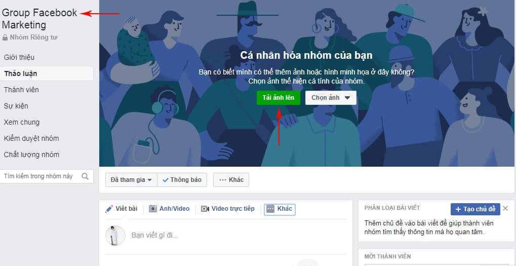 cách tạo group trên facebook