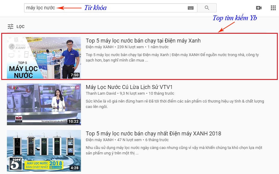 dịch vụ seo top youtube