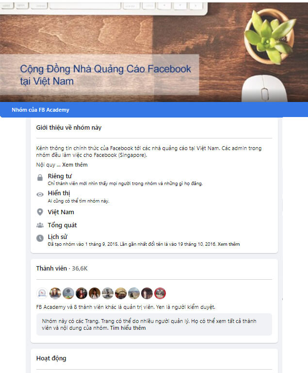 Cộng đồng Nhà quảng cáo Facebook tại Việt Nam