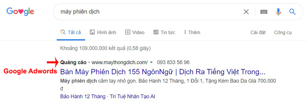 google adwords có hiệu quả không