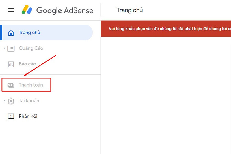 Hủy google adsense